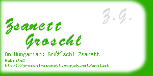 zsanett groschl business card